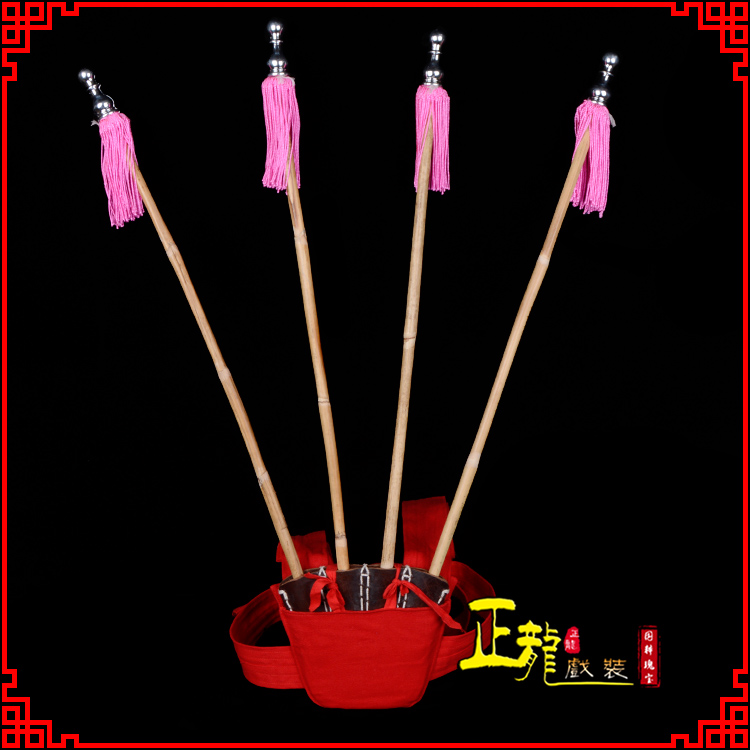 高州戏装戏曲用品靠旗男女大靠 靠板 正宗牛皮旗杆旗架