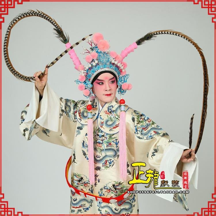 高州京剧戏曲道具用品舞台演出精品羽毛雉鸡毛 翎子