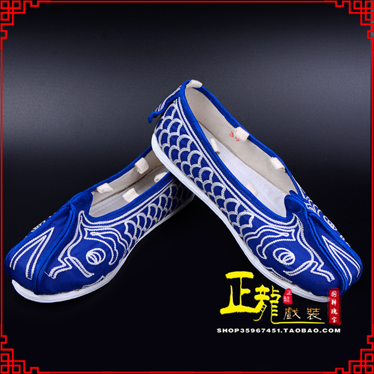 高州戏鞋舞台演出鞋水路英雄三义斋布底鱼鳞洒