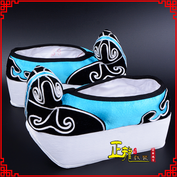 高州京越剧黄梅戏古装男书生小生鞋云头鞋戏曲鞋云履 云头鞋