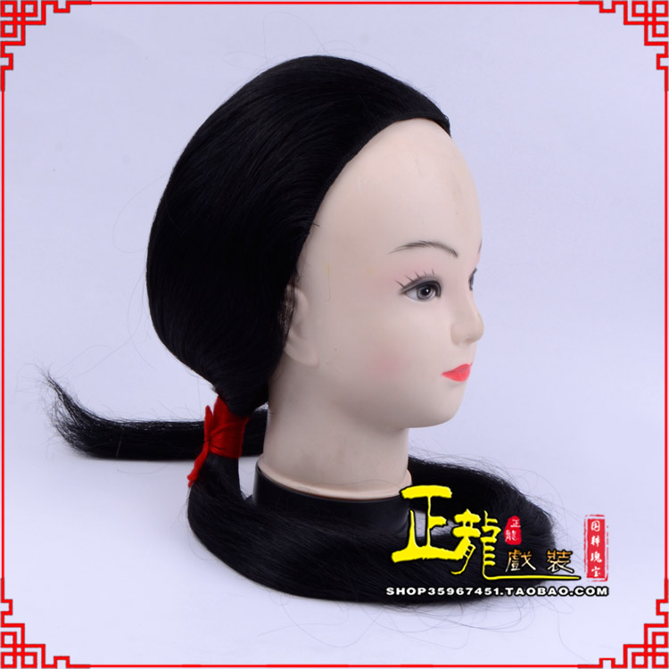 高州古装影视演出头套花旦假发 真发古装发