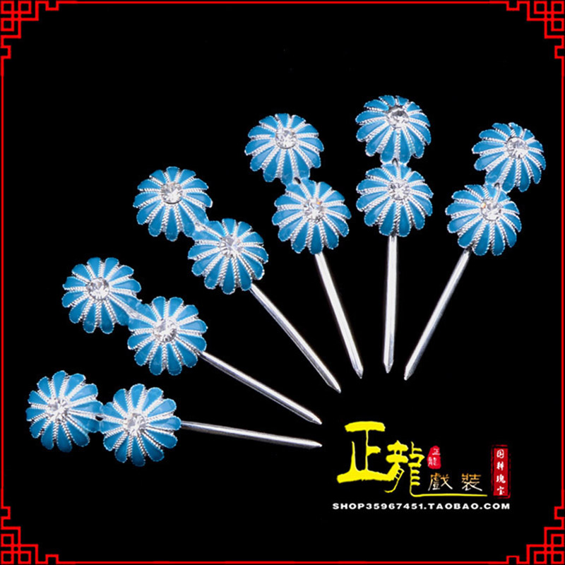 高州头面泡子旦角化妆头饰 仿点绸泡子